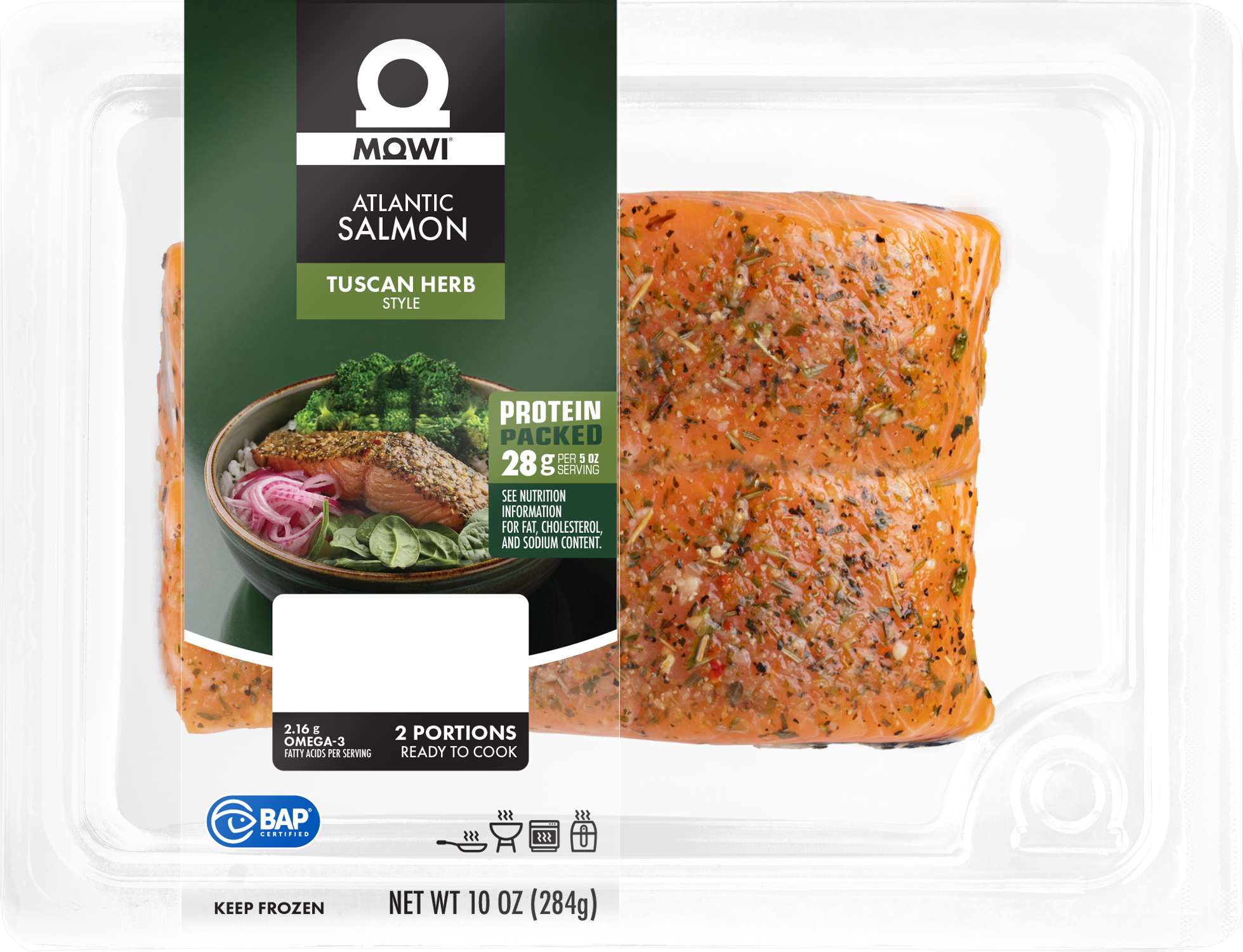 MOWI Tuscan Herb Style Atlantic Salmon 10oz